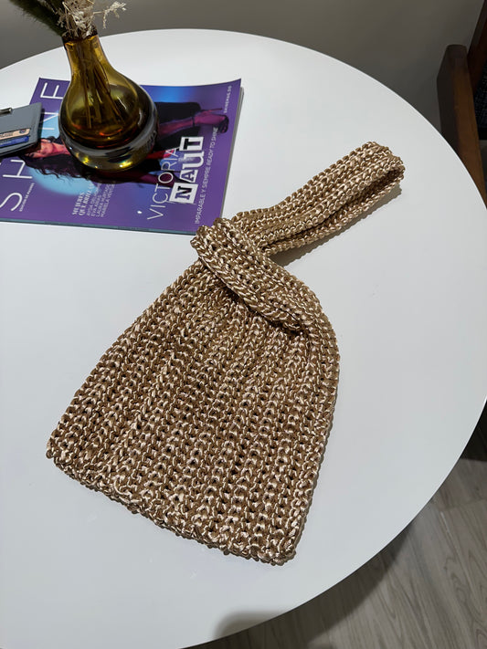 Champagne Knot Bag