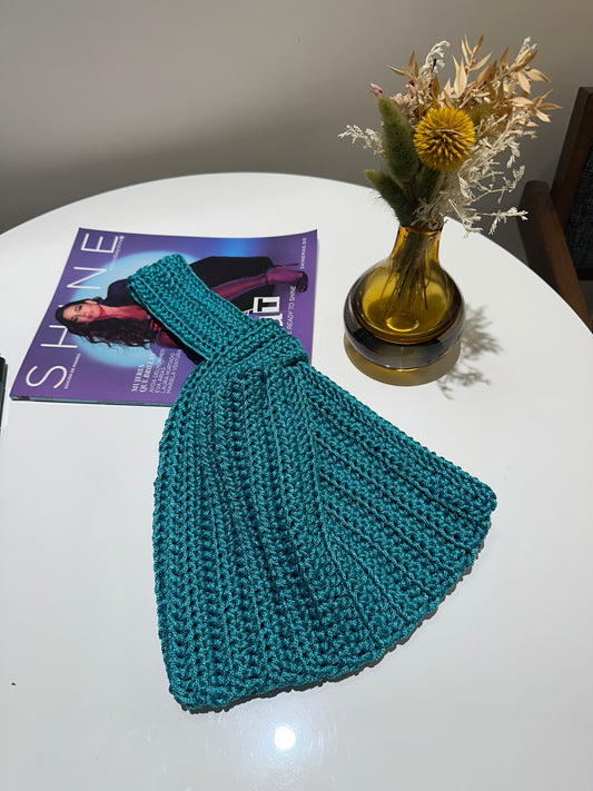 Turquoise Knot Bag